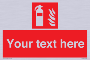 Custom Fire extinguisher Sign